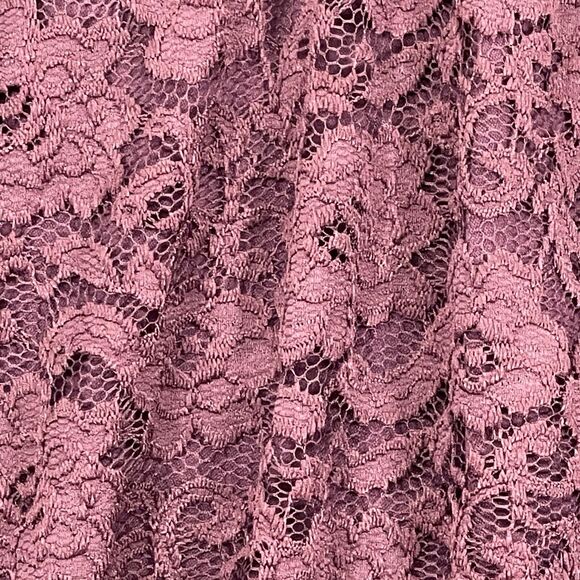 Lane Bryant Light Open Cardigan Women 22/24 Purple Knit 3/4 Sleeve Lace Back T32 - Picture 10 of 16
